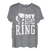 Boxing Mom Mein Herz ist auf diesem Ring T-Shirt