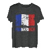 Flagge Frankreich Fahne Franzosen Urlaub T-Shirt