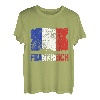 Flagge Frankreich Fahne Franzosen Urlaub T-Shirt