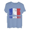 Flagge Frankreich Fahne Franzosen Urlaub T-Shirt