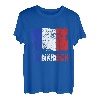 Flagge Frankreich Fahne Franzosen Urlaub T-Shirt
