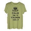 Keep Calm Handle It - Personalisierter Vorname lustiger Yasmin T-Shirt
