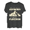Ich Werde Nicht Aufgeben Aber Fluchen Wanderer Berge Spruch T-Shirt