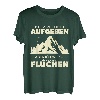 Ich Werde Nicht Aufgeben Aber Fluchen Wanderer Berge Spruch T-Shirt