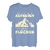 Ich Werde Nicht Aufgeben Aber Fluchen Wanderer Berge Spruch T-Shirt