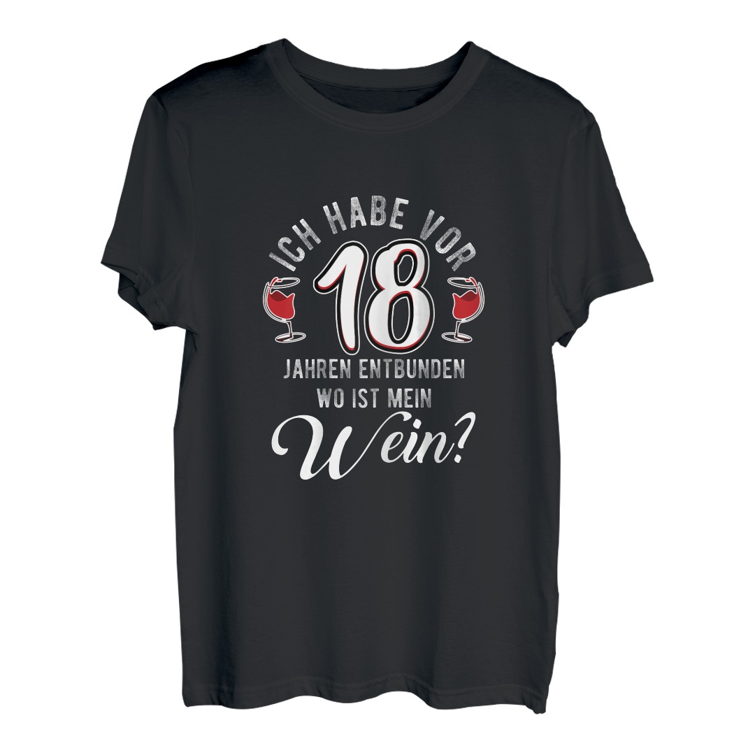 Damen Outfit für Mutter zum 18 Geburtstag Junge Mädchen T-Shirt