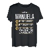 Manuela Vorname Geschenk-Idee Geburtstag Namensgeschenk T-Shirt