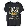 Frauen Muttertag 60 Geburtstag Sonnenblume Best of 1963 T-Shirt