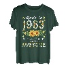 Frauen Muttertag 60 Geburtstag Sonnenblume Best of 1963 T-Shirt