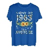 Frauen Muttertag 60 Geburtstag Sonnenblume Best of 1963 T-Shirt