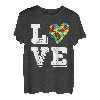Autismus-Bewusstseins-Monat Liebe Inklusive Unterstützung Akzeptanz T-Shirt