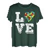 Autismus-Bewusstseins-Monat Liebe Inklusive Unterstützung Akzeptanz T-Shirt