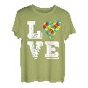 Autismus-Bewusstseins-Monat Liebe Inklusive Unterstützung Akzeptanz T-Shirt
