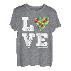Autismus-Bewusstseins-Monat Liebe Inklusive Unterstützung Akzeptanz T-Shirt