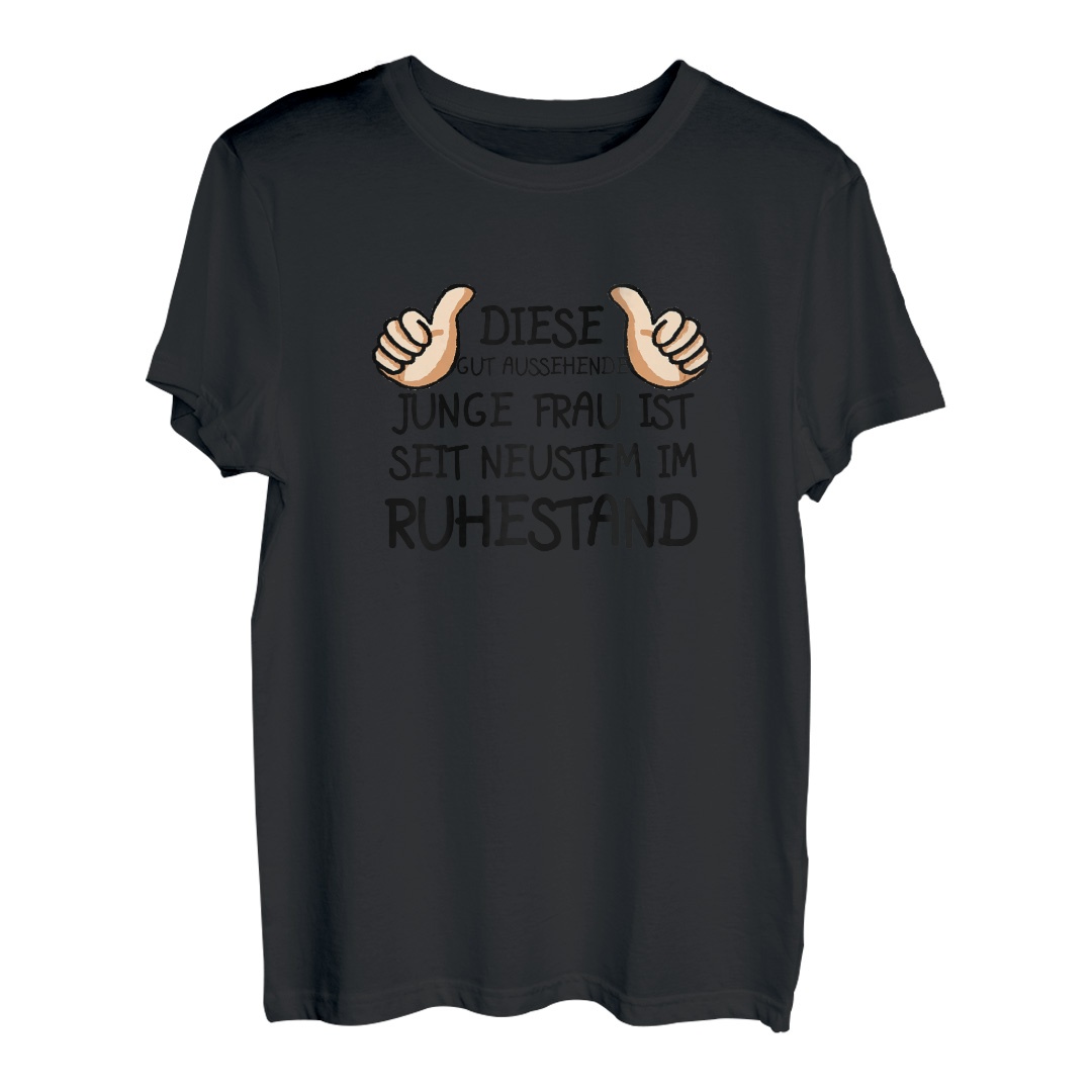 Damen Rentnerin Rente Lustig Spruch Ruhestand Rentner Pension Frau T-Shirt