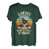 Vintage Retro Cat Baking Because Murder Is Wrong T-Shirt T-Shirt