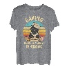 Vintage Retro Cat Baking Because Murder Is Wrong T-Shirt T-Shirt