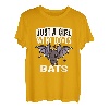 Just A Girl Who Loves Bats Lustiges Fledermaus Kostüm T-Shirt