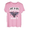 Just A Girl Who Loves Bats Lustiges Fledermaus Kostüm T-Shirt