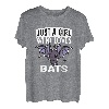 Just A Girl Who Loves Bats Lustiges Fledermaus Kostüm T-Shirt
