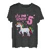 Kinder Ich Bin Schon 5 Jahre Einhorn Mädchen 5 Geburtstag Einhorn T-Shirt
