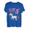 Kinder Ich Bin Schon 5 Jahre Einhorn Mädchen 5 Geburtstag Einhorn T-Shirt
