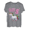 Kinder Ich Bin Schon 5 Jahre Einhorn Mädchen 5 Geburtstag Einhorn T-Shirt