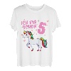 Kinder Ich Bin Schon 5 Jahre Einhorn Mädchen 5 Geburtstag Einhorn T-Shirt