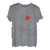 Damen mama herz werdende mutter eltern junge schwangerschaft T-Shirt