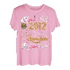 April Girl 2012 Sonnenblumen Schmetterlinge 10. Geburtstag T-Shirt