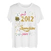 April Girl 2012 Sonnenblumen Schmetterlinge 10. Geburtstag T-Shirt