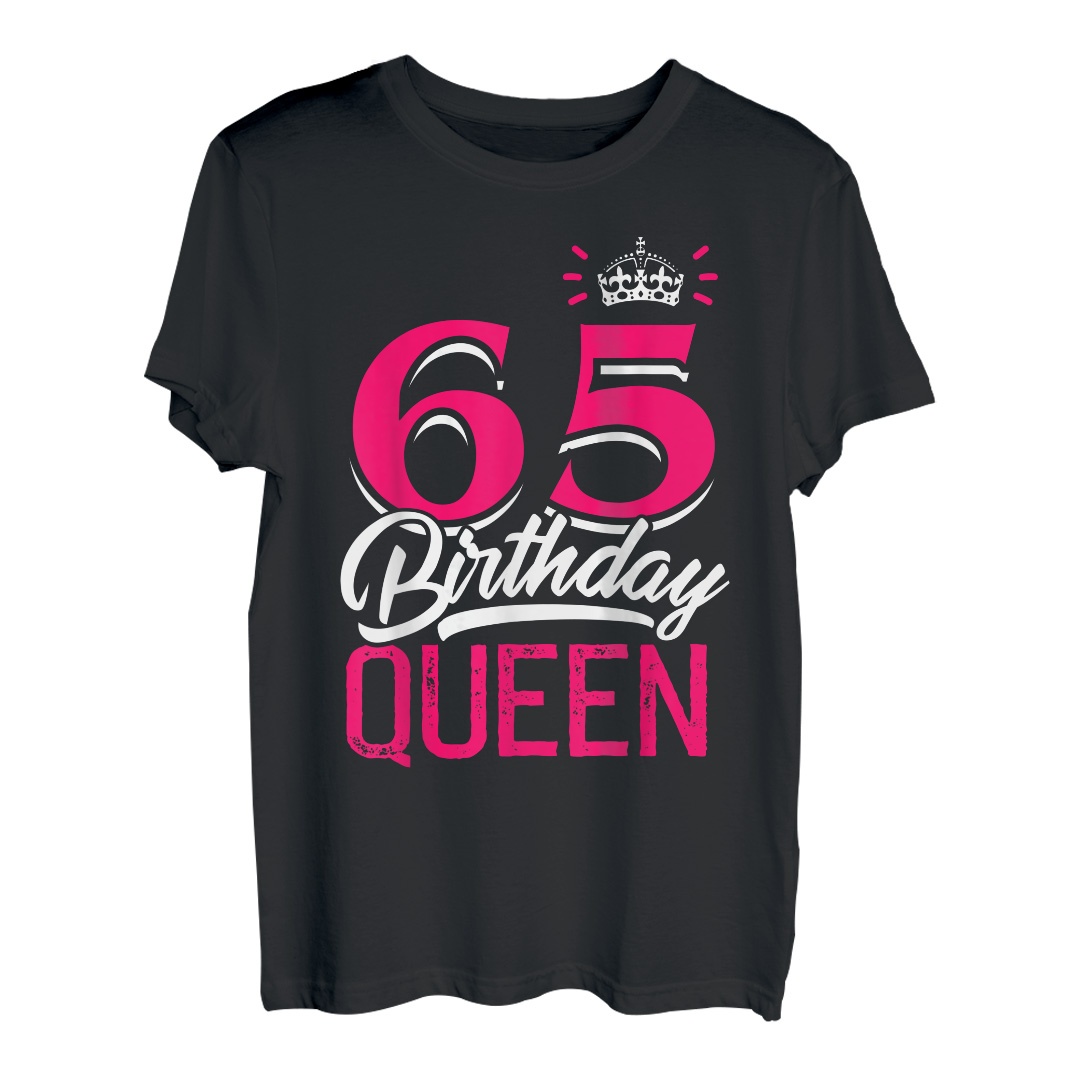 65. Geburtstag Geschenk Jahrgang 1958 Birthday Queen Krone T-Shirt