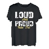 Lauter und stolzer Track Dad Sports Lustiger Vater jubelt T-Shirt