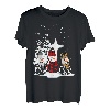 Frohe Weihnachten Schneemann Weihnachtsschlafanzüge Familie T-Shirt