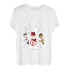 Frohe Weihnachten Schneemann Weihnachtsschlafanzüge Familie T-Shirt