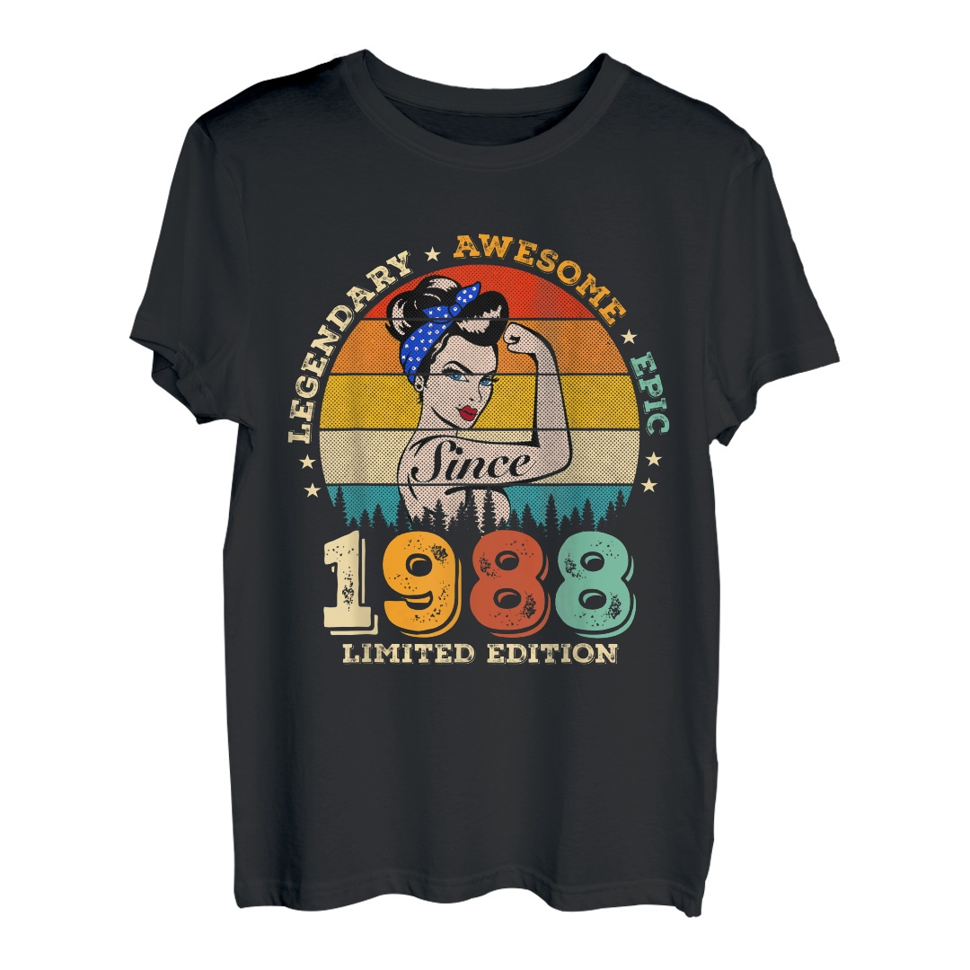 35 Jahre alt, legendär seit 1988 Fantastische Frauen zum 35. Geburtstag T-Shirt