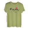 Damen Zur Geburt Mutter Zwillinge Jungs Mädchen #Mom 2 follower T-Shirt
