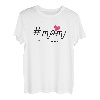 Damen Zur Geburt Mutter Zwillinge Jungs Mädchen #Mom 2 follower T-Shirt