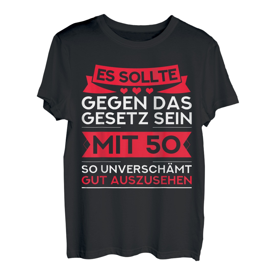 Herren 50. Geburtstag 1972 Geschenk Frau Lustig Gut Auszusehen 50 T-Shirt