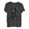 Niedlicher Dackel-Hund auf Dackel-Liebhaber T-Shirt