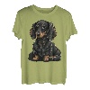 Niedlicher Dackel-Hund auf Dackel-Liebhaber T-Shirt
