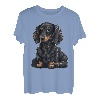 Niedlicher Dackel-Hund auf Dackel-Liebhaber T-Shirt