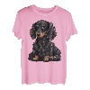 Niedlicher Dackel-Hund auf Dackel-Liebhaber T-Shirt