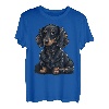 Niedlicher Dackel-Hund auf Dackel-Liebhaber T-Shirt
