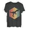 Dilophosaurus Dinosaurier Retro Hexagon T-Shirt