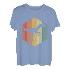 Dilophosaurus Dinosaurier Retro Hexagon T-Shirt