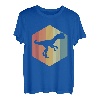 Dilophosaurus Dinosaurier Retro Hexagon T-Shirt