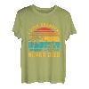 Ich wünschte, Opas wären nie gestorben Lustiger Retro-Sonnenuntergang T-Shirt