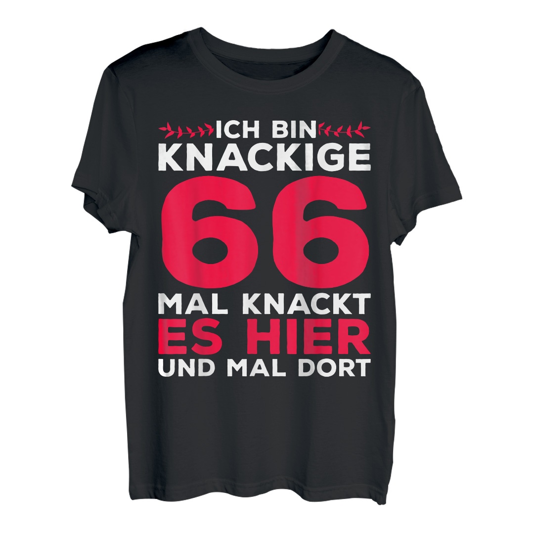 66. Geburtstag Geschenk Knackige 66 1956 T-Shirt