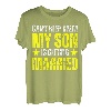 Ich kann nicht ruhig bleiben Mein Sohn heiratet T-Shirt